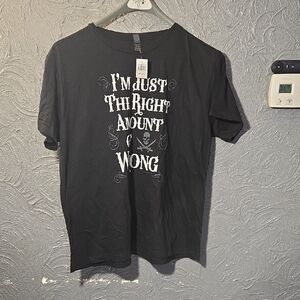 Disney's Pirates of the Caribbean Tshirt "I'm The Right Amount Of Wrong"